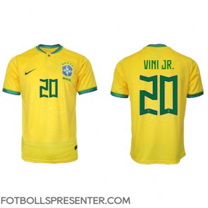 Brasilien Vinicius Junior #20 Hemma Matchtröja VM 2022 Kortärmad